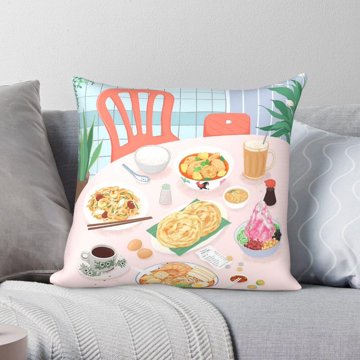 Home Decor Malaysia - غطاء وسادة كوبيتيايم فود ماليزيا من