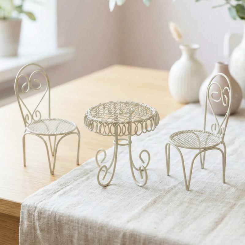 Home Decor Company - 1/3 قطع ديكورات حديقة بيت الدمى،