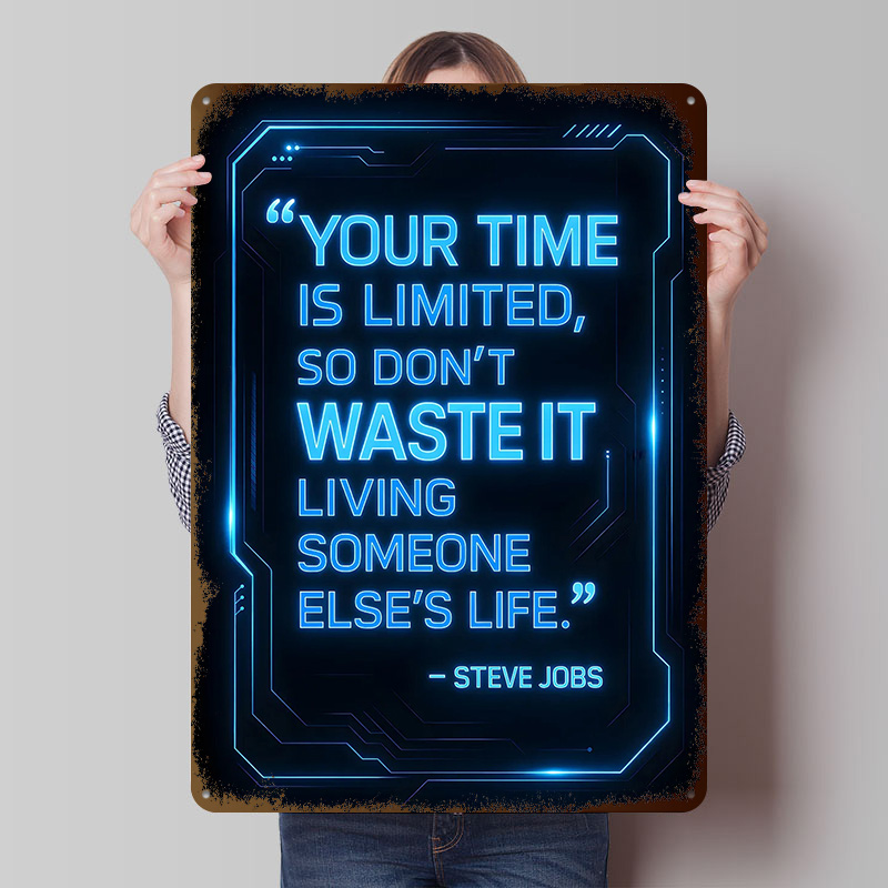 Home Decor Quotes On Wall - لوحة معدنية بتصميم عتيق مخصصة بعبارة