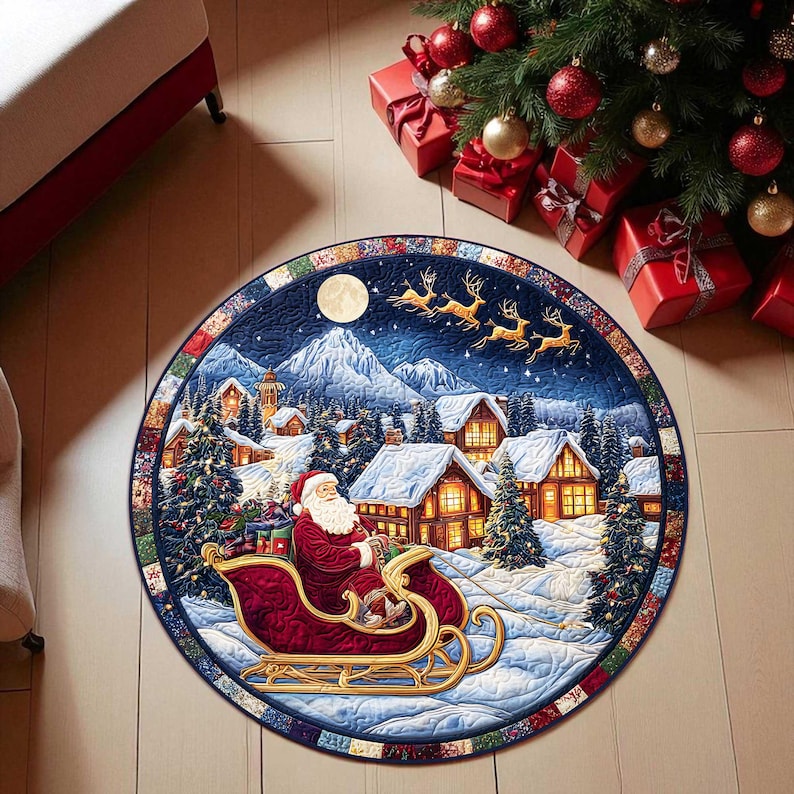ممسحة مستديرة لعيد الميلاد من  - مراجعة Home Xmas Decor Ideas وسعره