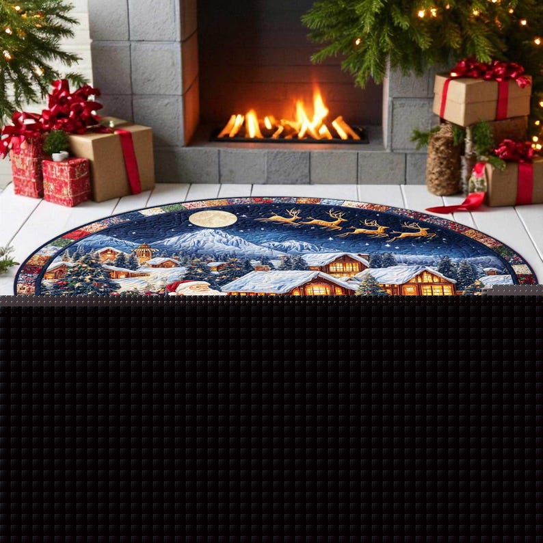 ممسحة مستديرة لعيد الميلاد من  - مراجعة Home Xmas Decor Ideas وسعره