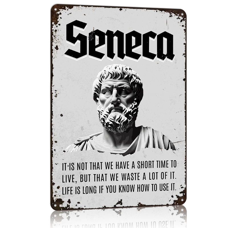 Seneca Stoic إقتباس 4 ملصق معد - مراجعة Home Decor Quotes On Wall وسعره