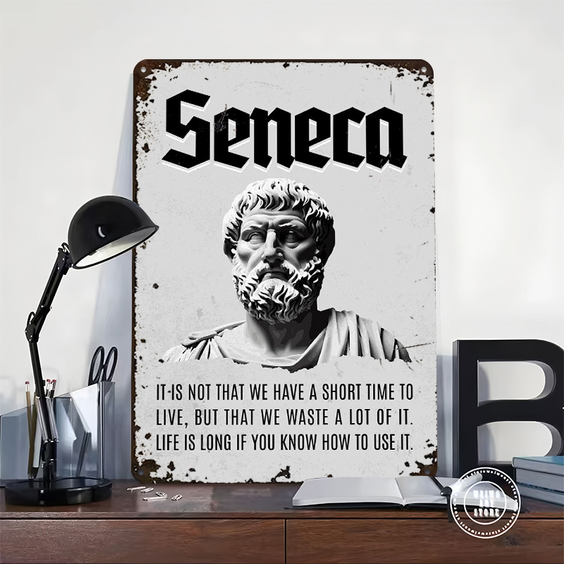 Seneca Stoic إقتباس 4 ملصق معد - مراجعة Home Decor Quotes On Wall وسعره