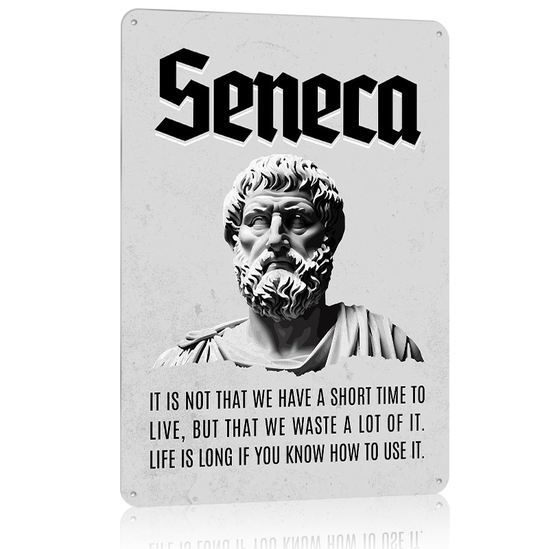 Seneca Stoic إقتباس 4 ملصق معد - مراجعة Home Decor Quotes On Wall وسعره