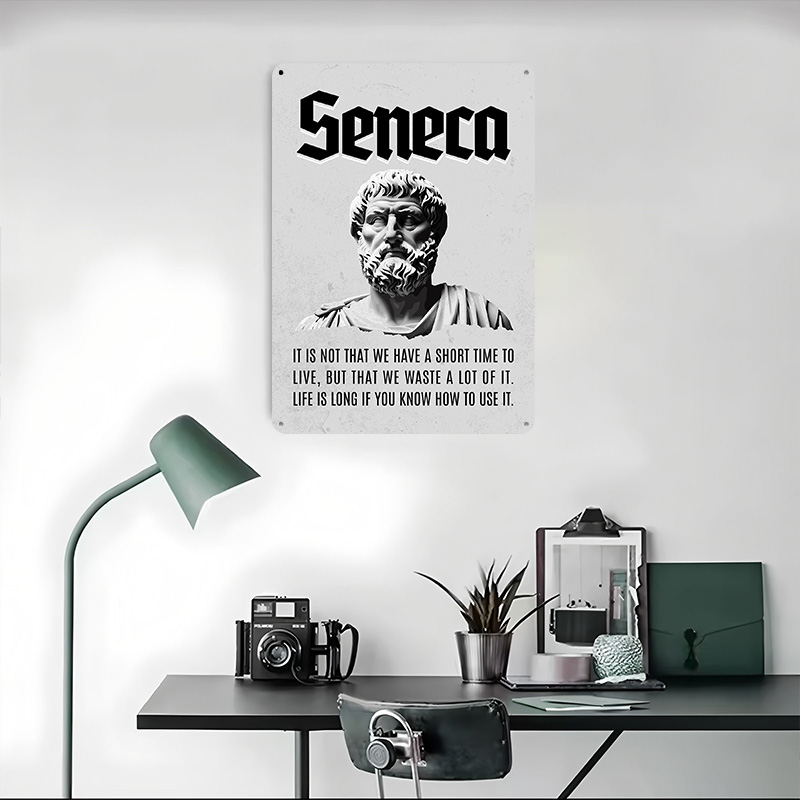 Seneca Stoic إقتباس 4 ملصق معد - مراجعة Home Decor Quotes On Wall وسعره