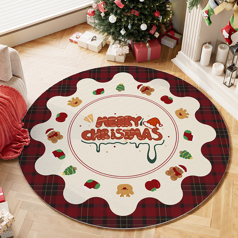 سجادة مستديرة - ديكور منزلي مر - مراجعة Home Xmas Decor Ideas وسعره