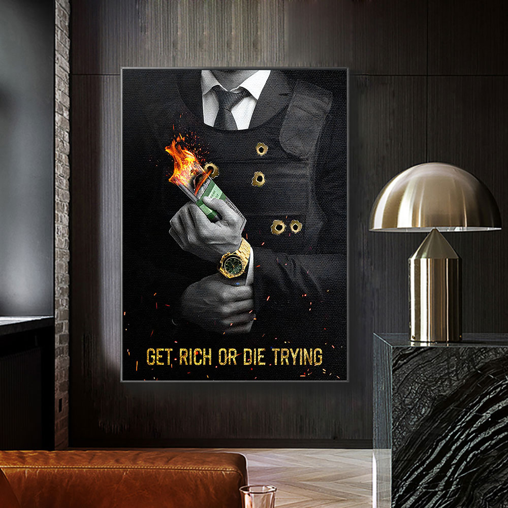 تحفيزية الحصول على الغني أو يم - مراجعة Home Decor Quotes On Wall وسعره