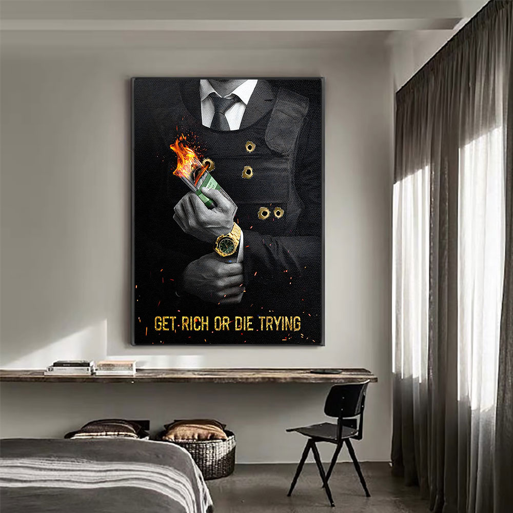 تحفيزية الحصول على الغني أو يم - مراجعة Home Decor Quotes On Wall وسعره