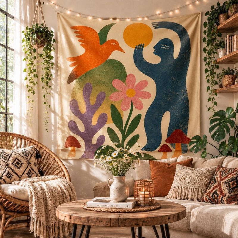 نسيج جداري من فيكاما بتصميم بو - مراجعة Home Decor Quotes On Wall وسعره