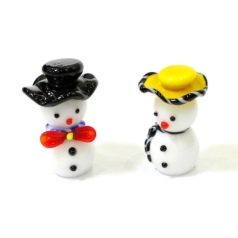 تمثال زجاجي صغير لرجل الثلج لع - مراجعة Home Xmas Decor Ideas وسعره
