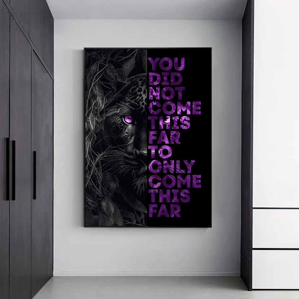 قماش اللوحة البرية الأسد رسالة - مراجعة Home Decor Quotes On Wall وسعره