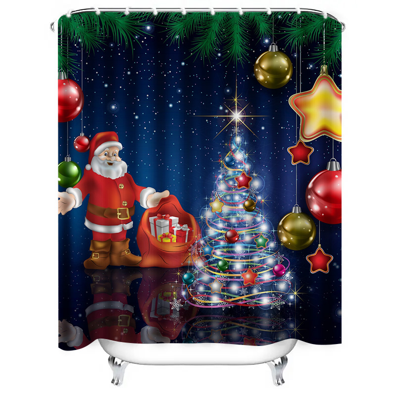 TU عيد الميلاد دش الستار سانتا - مراجعة Home Xmas Decor Ideas وسعره