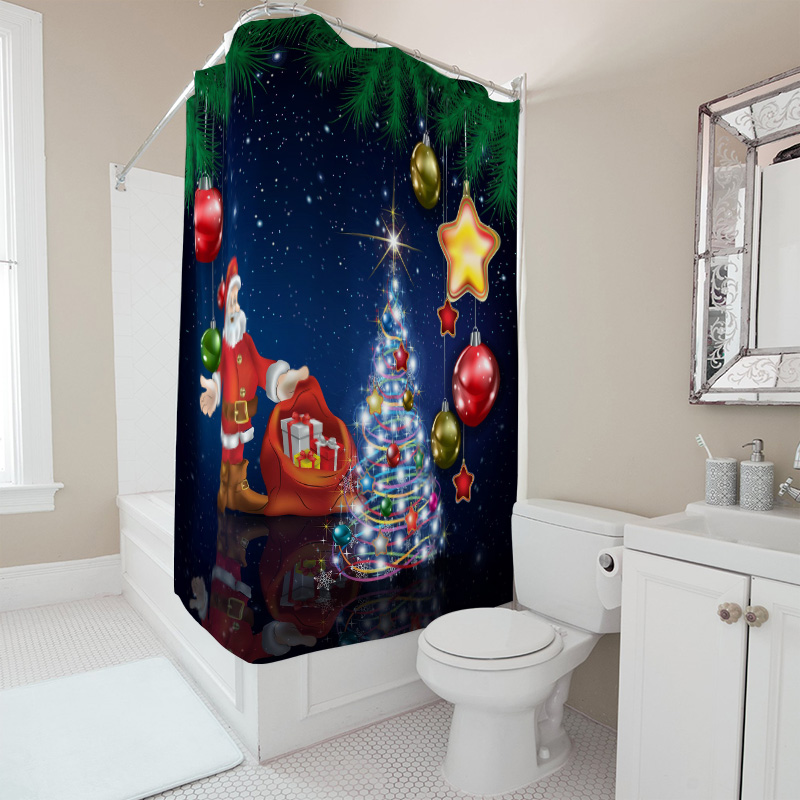 TU عيد الميلاد دش الستار سانتا - مراجعة Home Xmas Decor Ideas وسعره
