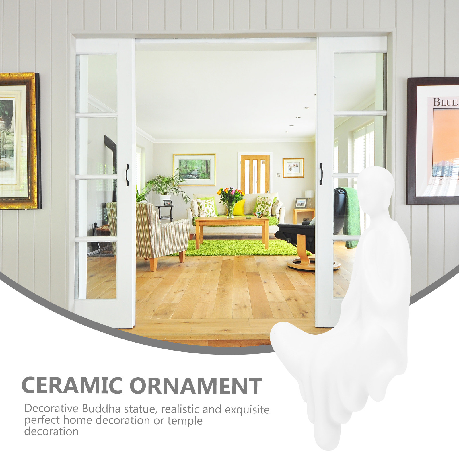 تمثال بوذا من السيراميك مصنوع  - مراجعة Home Decor Zen Style وسعره