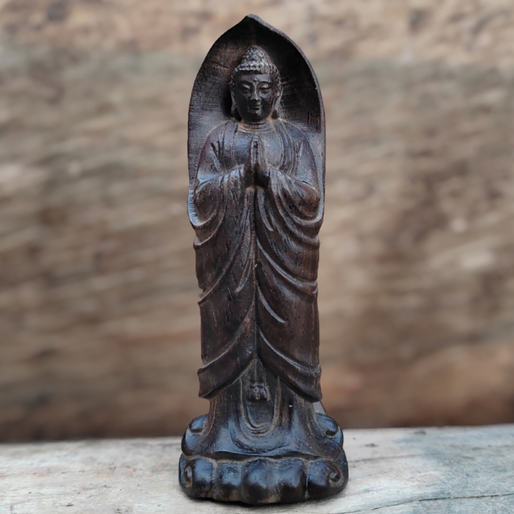 تمثال بوذا خشبي للزينة بأسلوب  - مراجعة Home Decor Zen Style وسعره