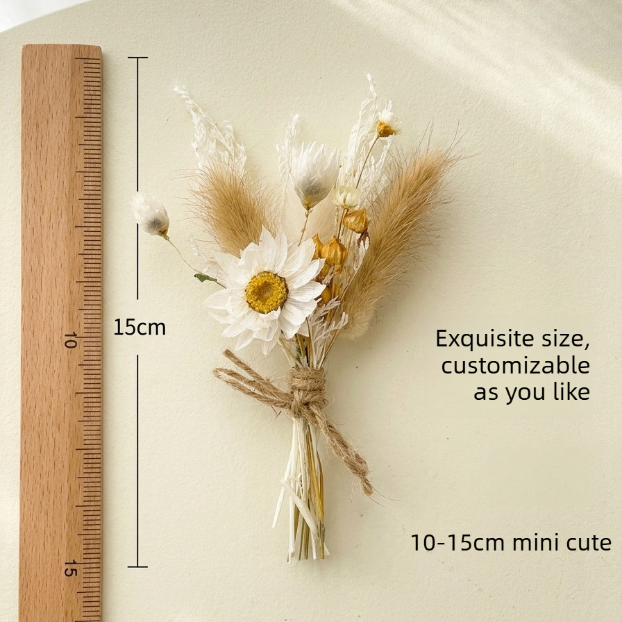 باقة زهور مجففة صغيرة طبيعية م - مراجعة Dried Flower Bouquet وسعره