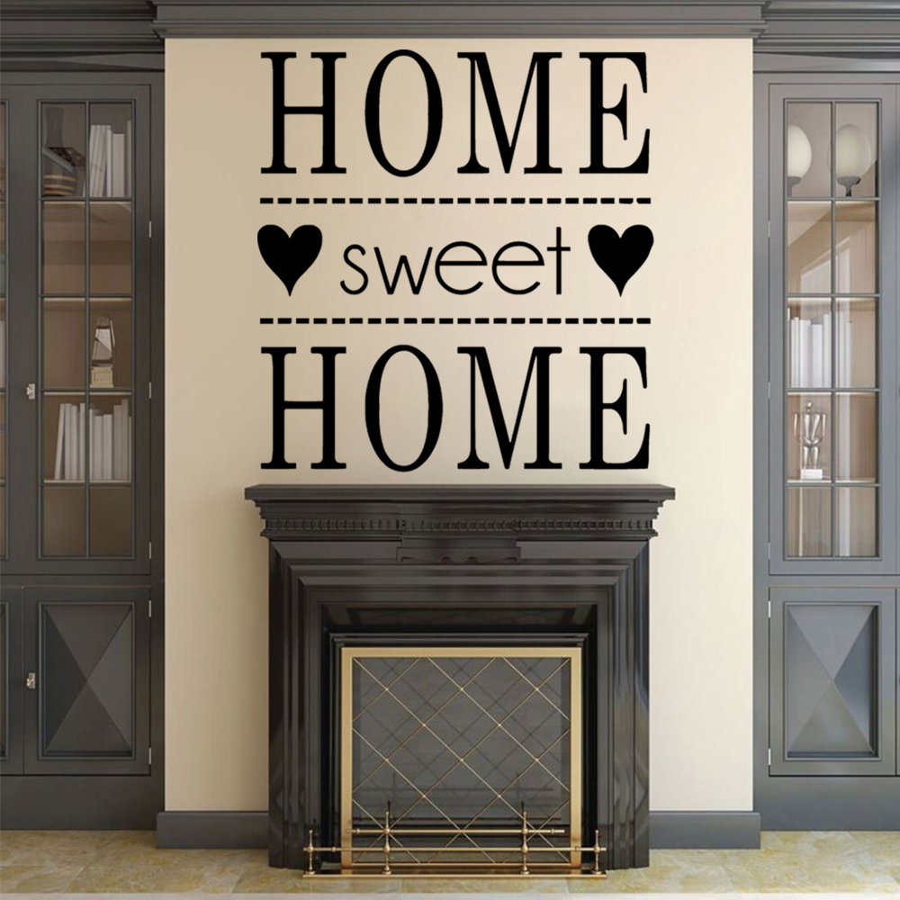 Home Sweet Home عبارة الجدار م - مراجعة Home Decor Quotes On Wall وسعره